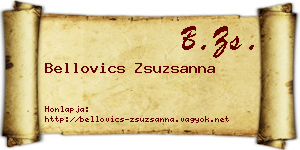 Bellovics Zsuzsanna névjegykártya